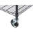TRINITY Black Anthracite 6-Tier Steel NSF Steel Wire Shelving Unit w/ Wheels(48 in. W x 18 in. D)