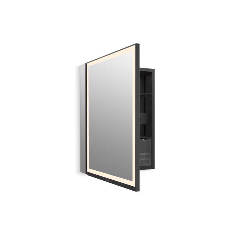 Collage 24 In. X 32 In. Lighted Medicine Cabinet Left-Hinged, Left Hinged
