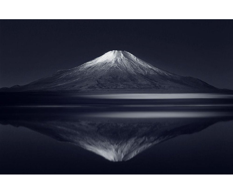 Art sur toile tendu Loon Peak® Suzaki, Takashi, Reflection Mt. Fuji, H 17 po x l 24 po