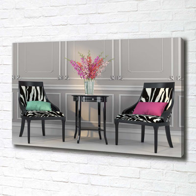 Two Chairs - Wrapped Canvas Print