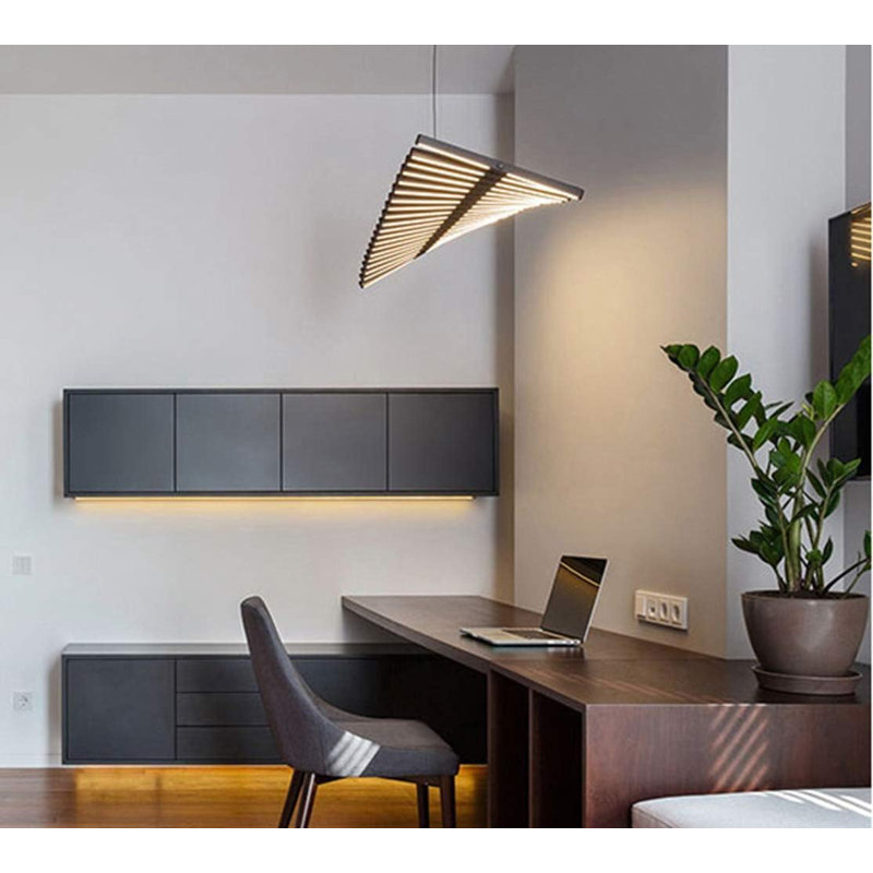 Luminaire suspendu noir 20 lumières Analis