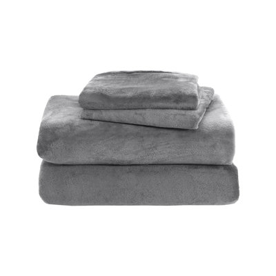 bed sheets pillowcases Elegants Luxuriously Soft 3-Piece Velvet Flannel Sheet Set - Quality - Warm-Antis-Statics- Non Pilling Fuzzy Velvet Flannel Fleece