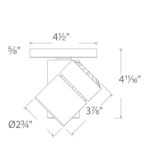Sleek Exterminator II 22W LED Monopoint Spotlight in White