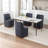 33.5" Rolling Dining Chair（Set of 4）-291495458