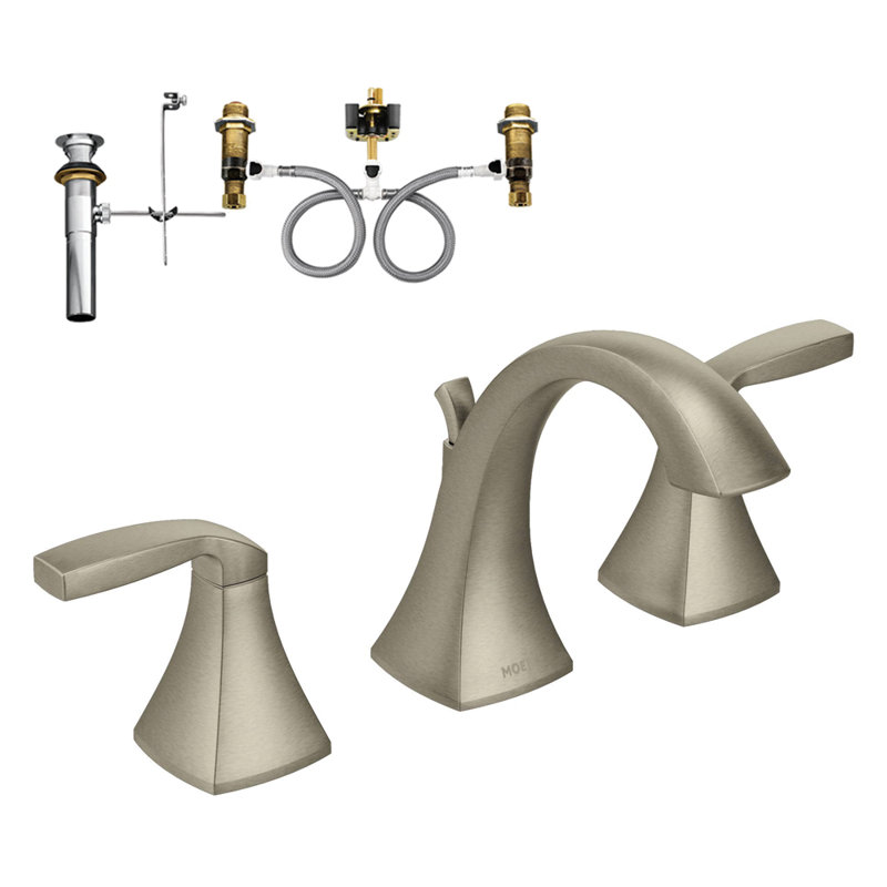 Voss 2-Handle High-Arc Lavatory Widespread Bathroom Faucet, Oil Rubbed Bronze