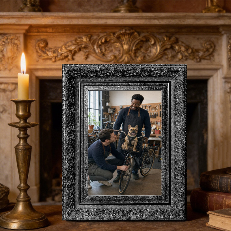 Cadre 1 photo noir poli pour photos et cadeaux de mariage 11 po x 14 po, Black, 1, 11" W x 14" H