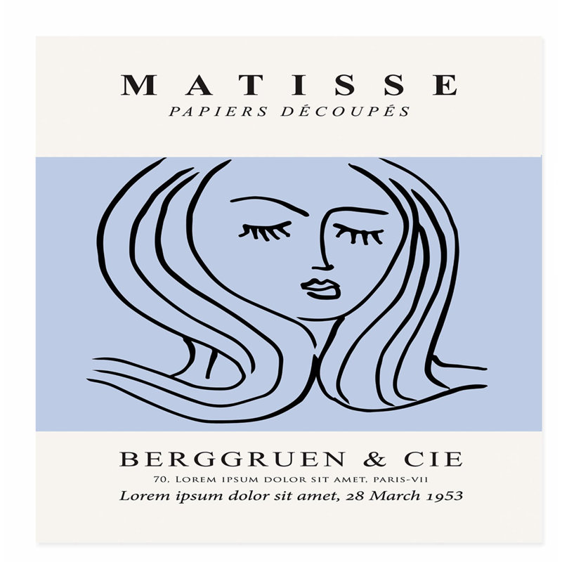 People and Portraits Matisse, H 16 po x l 16 po