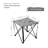 Square Metal Folding Outdoor Camping Table , 24'' in. W 22'' in. D-49609428