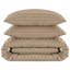 Renze Microfiber 250 TC Reversible Stripe Duvet Cover Set with Pillowcases-1562459167-1562459163