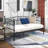 Metal Daybed Frame, Multifunctional Bed With Headboard, Modern Day Bed