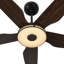 Ventilateur de plafond standard à DEL à 5 pales Ahriya avec télécommande et ensemble d'éclairage inclus-78298008-28156515