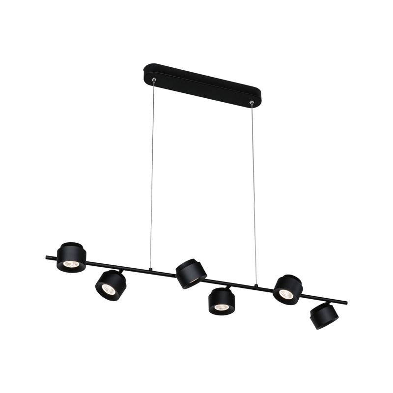 6 - Light Black LED Pendant