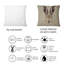 Portrait of Hare II - Coussin décoratif à imprimé traditionnel-2126723026