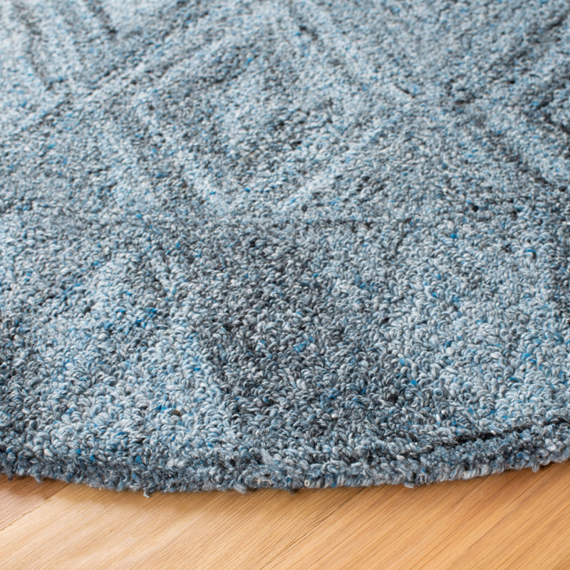 Jazmine Hand Tufted Performance Geometric Rug, Round 6'