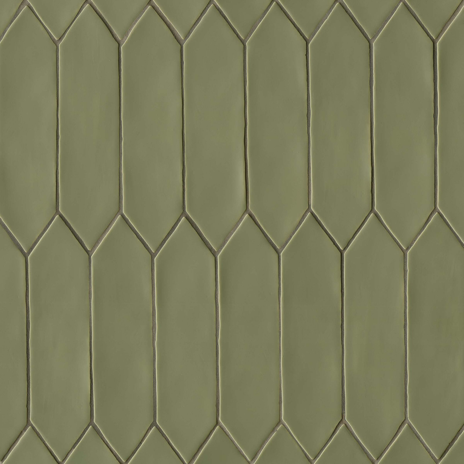 Reine 3" x 12" Ceramic Tile, Castle Moss Green