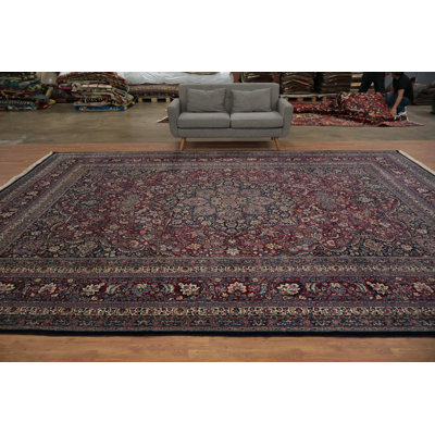 Tapis traditionnel avant teinture végétale pré-1900 12 x 16