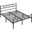 Anelis Metal Bed Frame Platform with Curved Design Headboard & Footboard-343213619-362227854