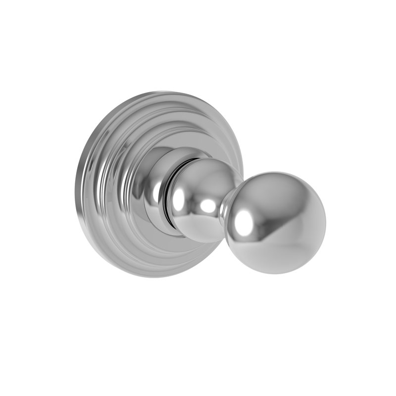 Astor Single Robe Hook, Polished Chrome