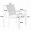 Ensemble repas d'extérieur en osier avec chaises confortables et table durable