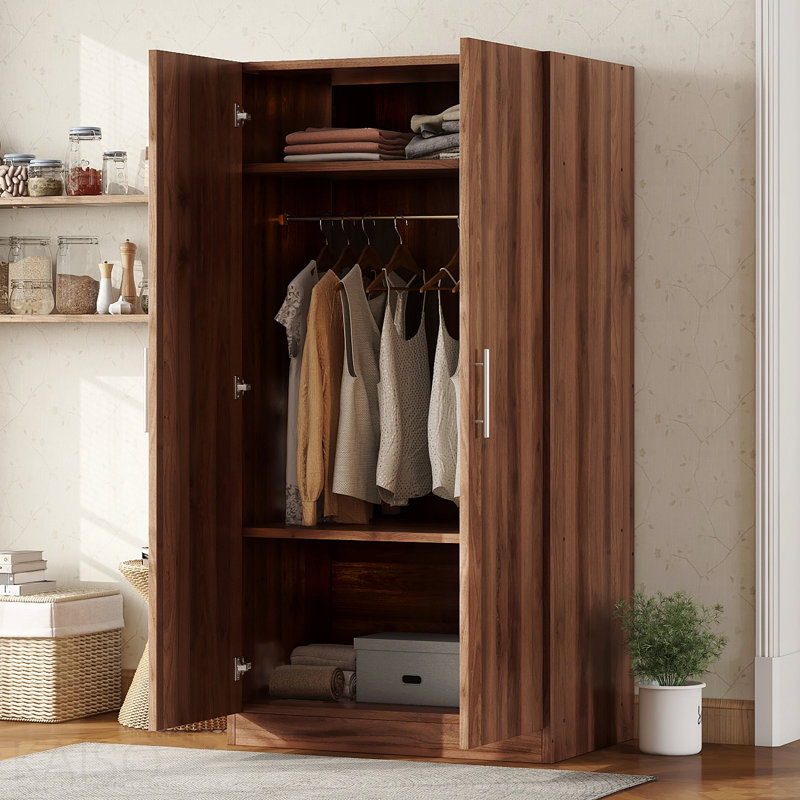 Versatile Wooden Wardrobe With Multiple Storage Options, A Stylish And Practical Addition To Any Bedroom.