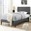Lit plateforme en tissu d’ameublement simple Josie-89193463-89193464