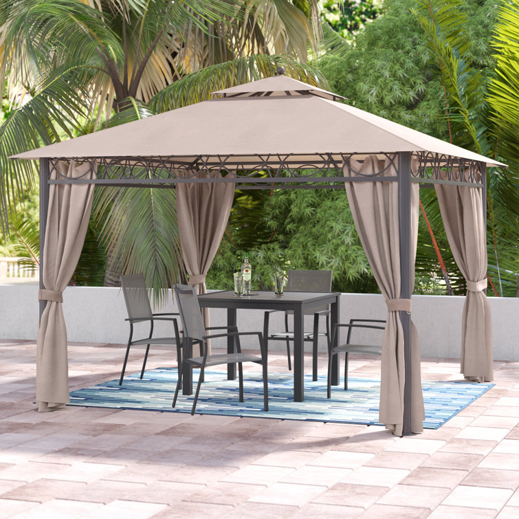 Patson 10 Ft. W x 10 Ft. D Metal Patio Gazebo