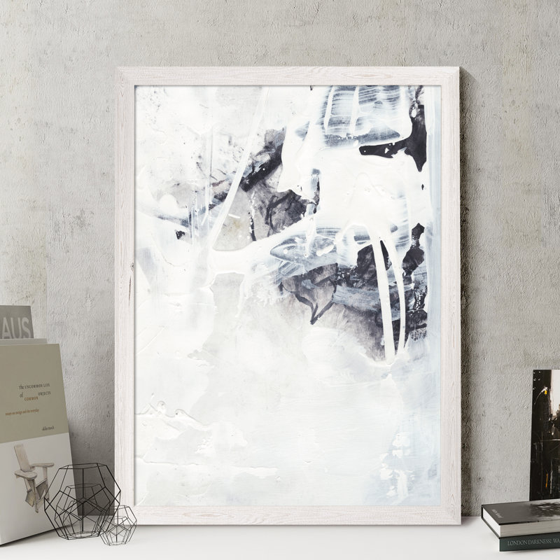 «Fire and Ice III» par Paul Cezanne - reproduction d'art encadrée, Toile encadrée, blanc, H 22 po x l 16 po x P 2 po
