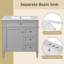 Meuble-lavabo de 30 po avec lavabo supérieur