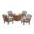 Prairie 5 Piece Multiple Chairs Seating Group with Cushions-88752822-131209910