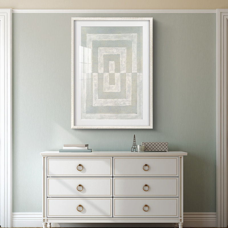 Inner Hall II - Impression encadrée, H 28,5 po x l 20,5 po, Blanc