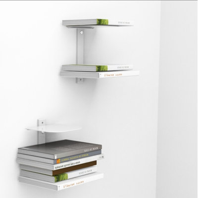 Floating bookshelves