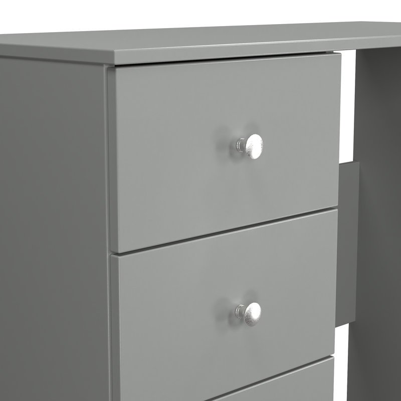 Borth 3 Drawer Vanity (Ready Assembled), Uniform Grey/Dusk Grey