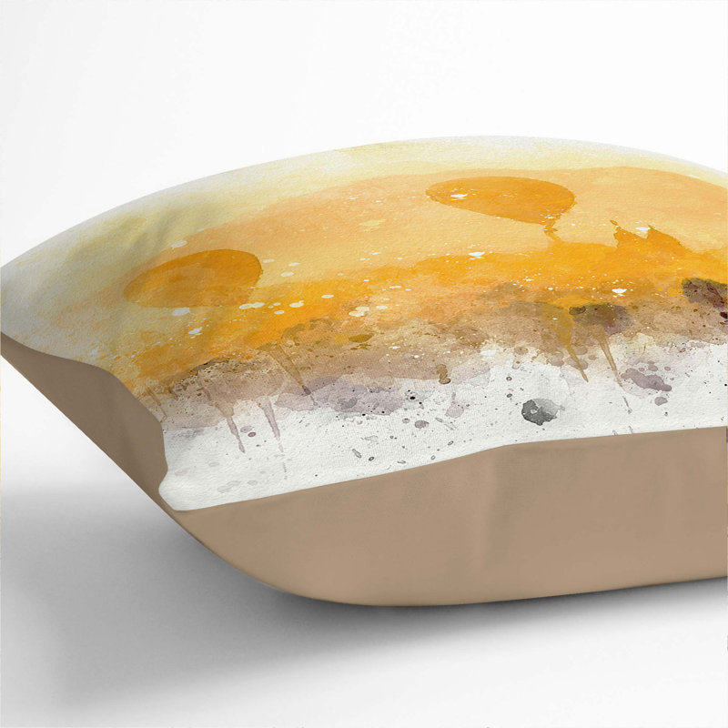 Square Throw Cushion, 55cm H x 55cm W x 20cm D, Stone