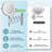 Round Metal LED Lighted Magnifying Extension Wall Mounted Bathroom Vanity Makeup Mirror, Chrome-1944970684