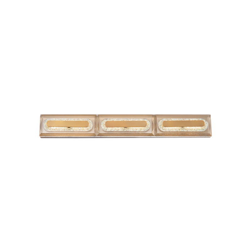 Soiree 3 - Light LED Vanity Light, Aged Brass