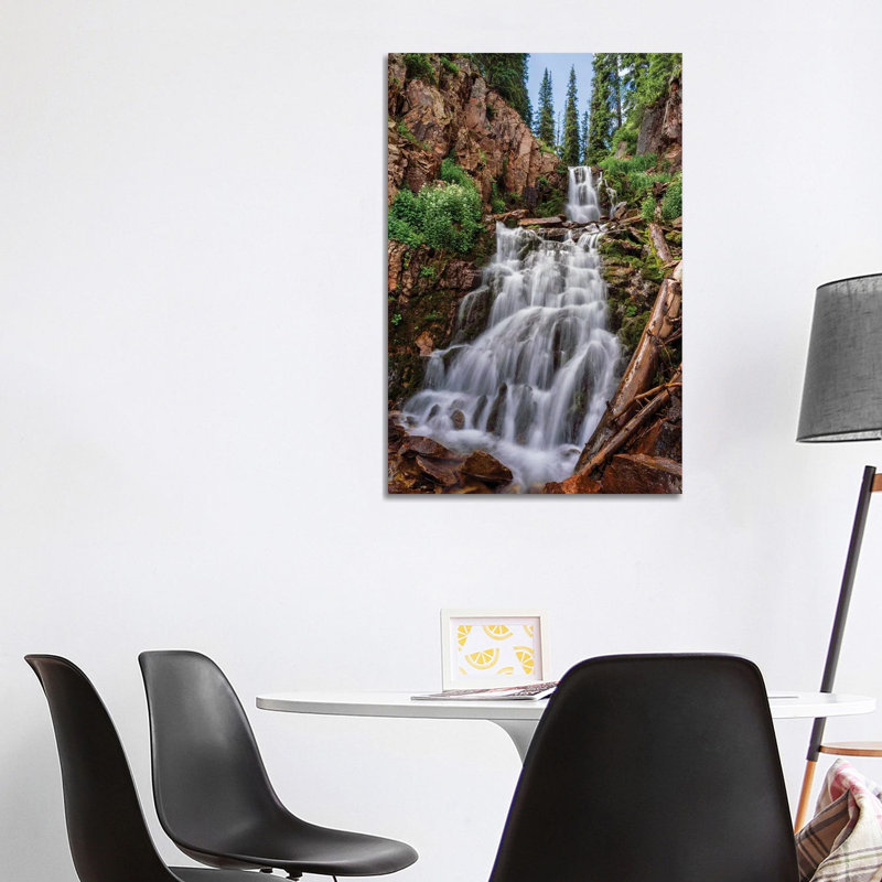 Waterfall Photo - Hidden Falls In San Juan Mountains Of Colorado by Daniel Forster - Gallery-Wrapped Canvas Giclée on Canvas