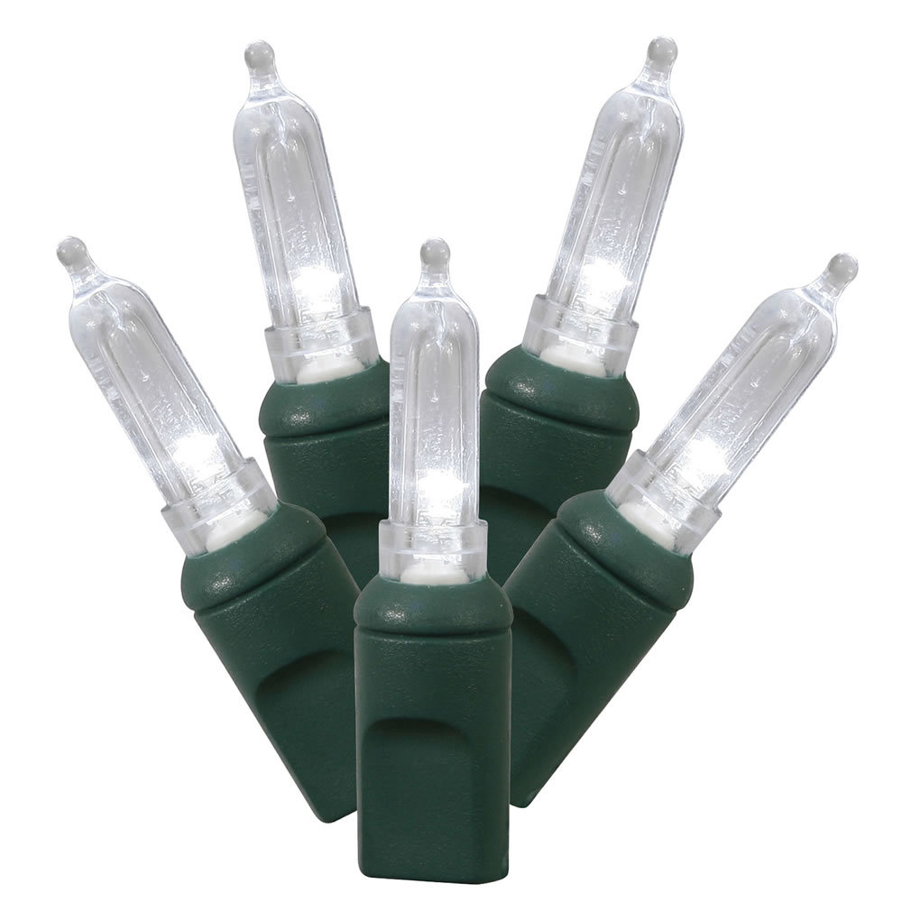 Italian LED Single Mold Christmas Lights, Pure White