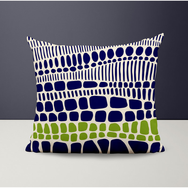 Housse et insert de coussin décoratif en polyester, L 17 po x H 17 po, Chartreuse