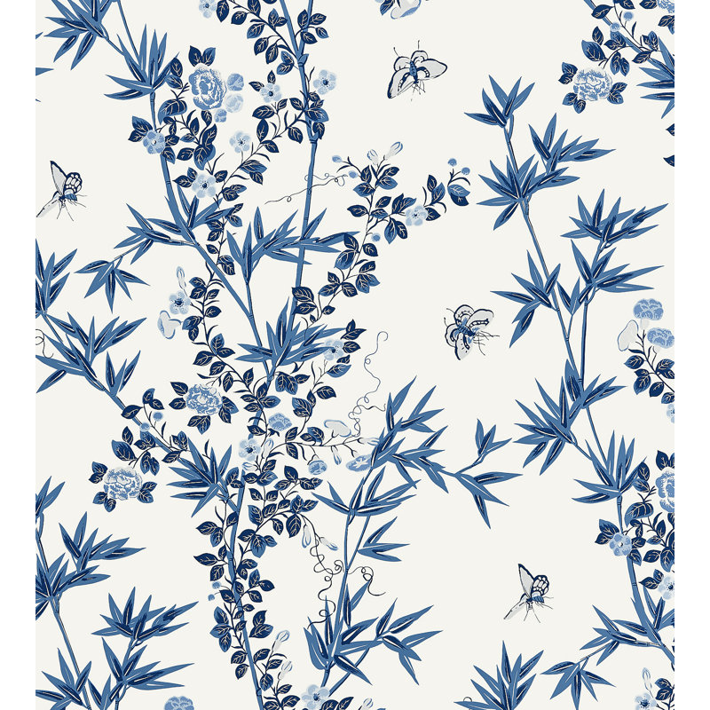 Rouleau de papier peint L 3 pi x l 54 po Botanica Jardin de Chine, Porcelaine