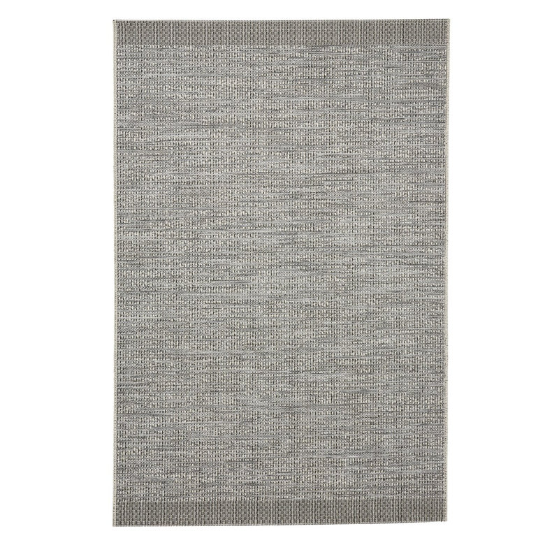 Machine Woven Silver/Black Rug, Rectangle 120 x 170cm