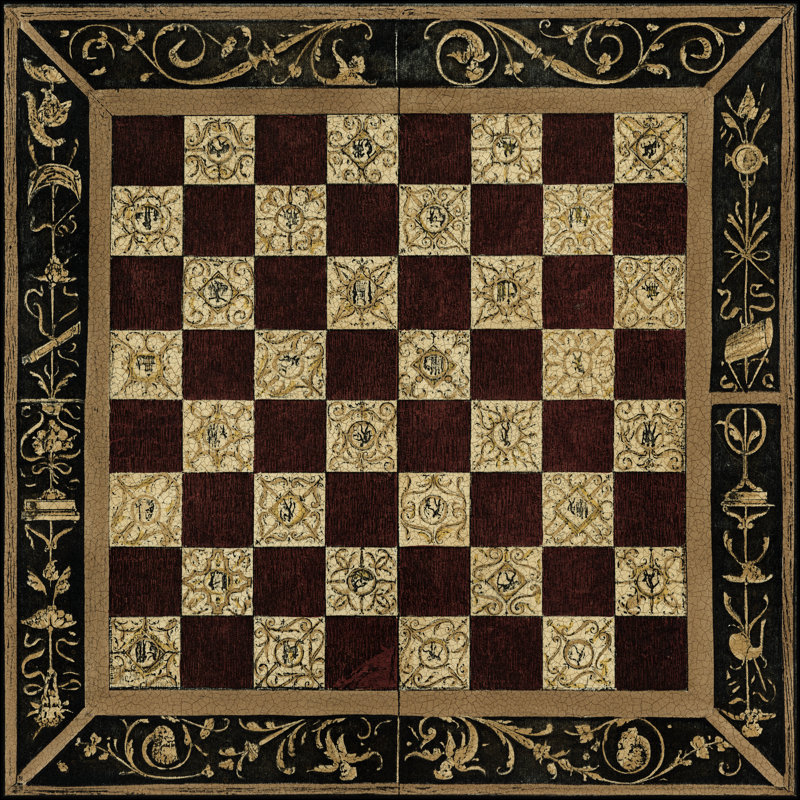 Small Antique Gameboard I by Vision Studio - Wrapped Canvas Print, 51cm H x 51cm W x 3.8cm D