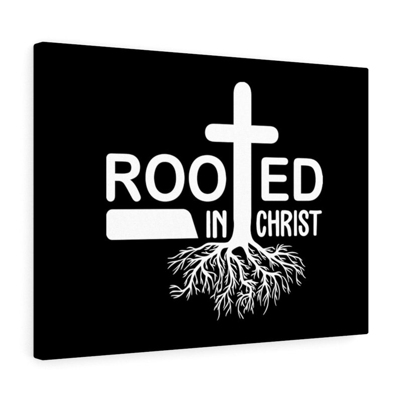 Rooted In Christ Tree Roots - Wrapped Canvas Print, 46cm H x 61cm W