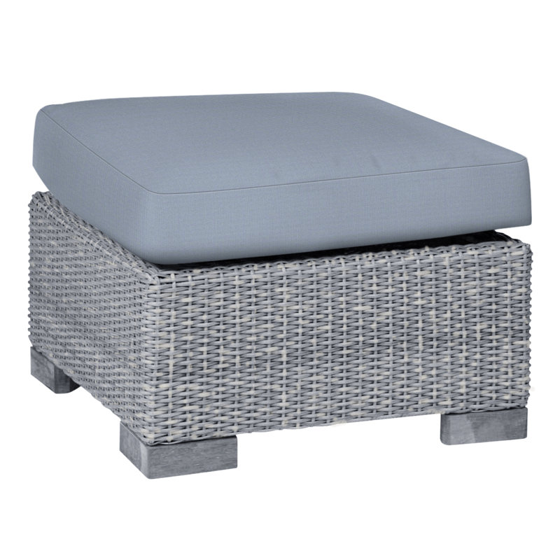 Repose-pieds club tissé - Huître, Pas de soudure, Chambray tonnelle, Huître