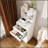 3-In-1 Dressing Table With LED Mirror, Storage Stool, And Open Bookshelf - Compact Vanity With 4 Drawers And Cabinet For Bedroom Organization