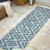 Fidel Diamond Tribal Blue/Gray Indoor/Outdoor Rug
