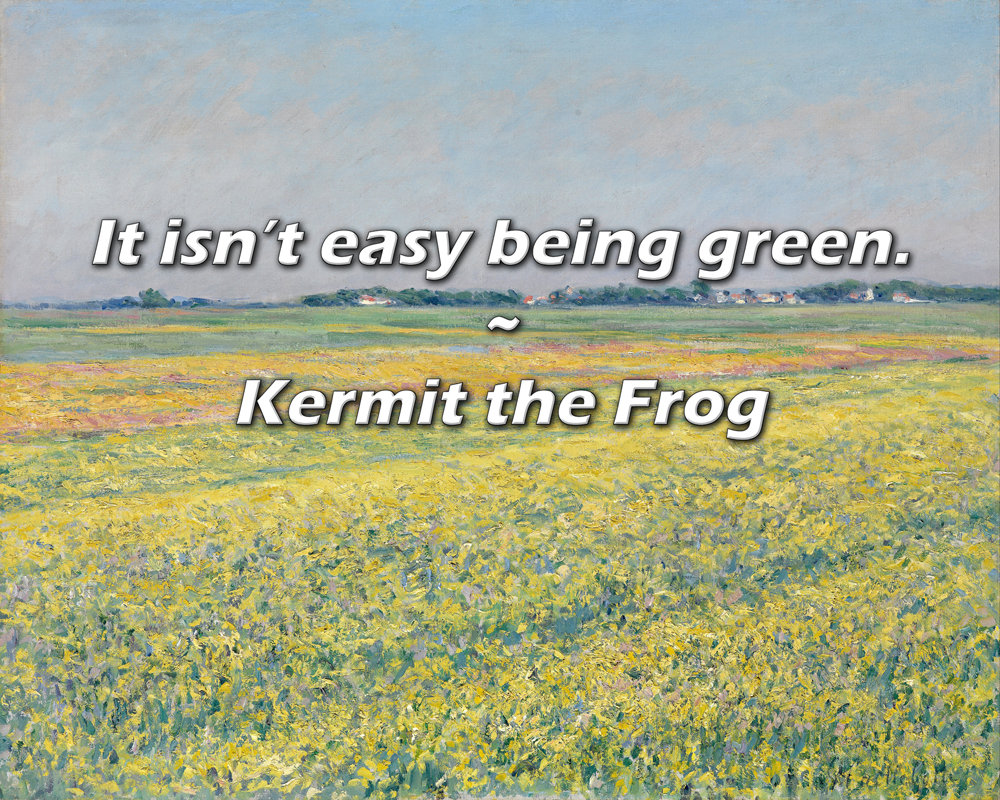 Trinx Kermit the Frog Quote: It isn’t easy being green. | Wayfair, image size:1000x800