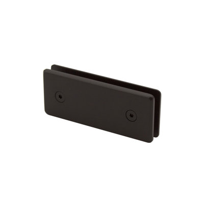 DEBFB355D9E74D11AB01BB1B8B391113 Beveled 180 Degree Glass to Glass Clamp - Oil Rubbed Bronze