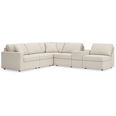Chobanyan 6-Piece Sectional With Storage Console