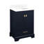 Quen 24" Freestanding Single Basin Vanity Set with Cabinet, Vanity Top, and Oval Undermount Sink-696298058-696710267-696710269