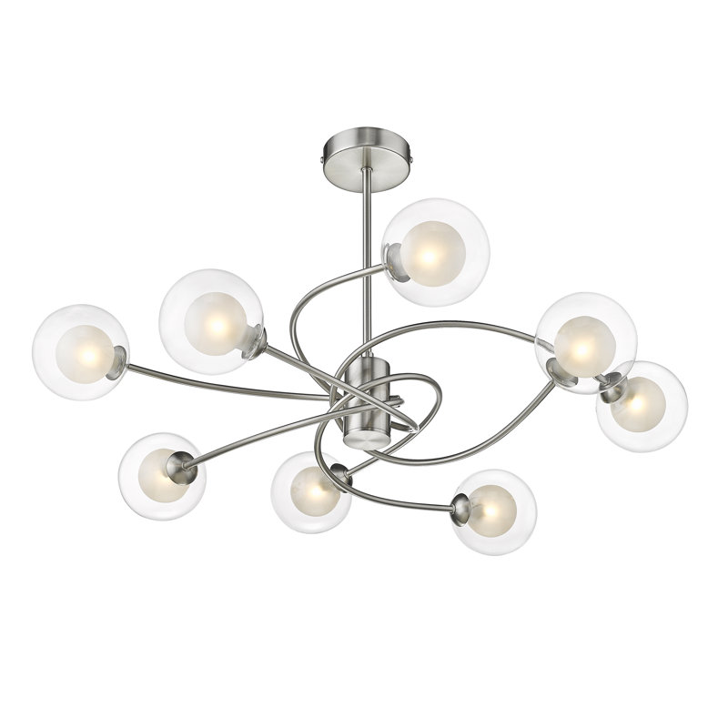 Joellen Glass Semi Flush Mount